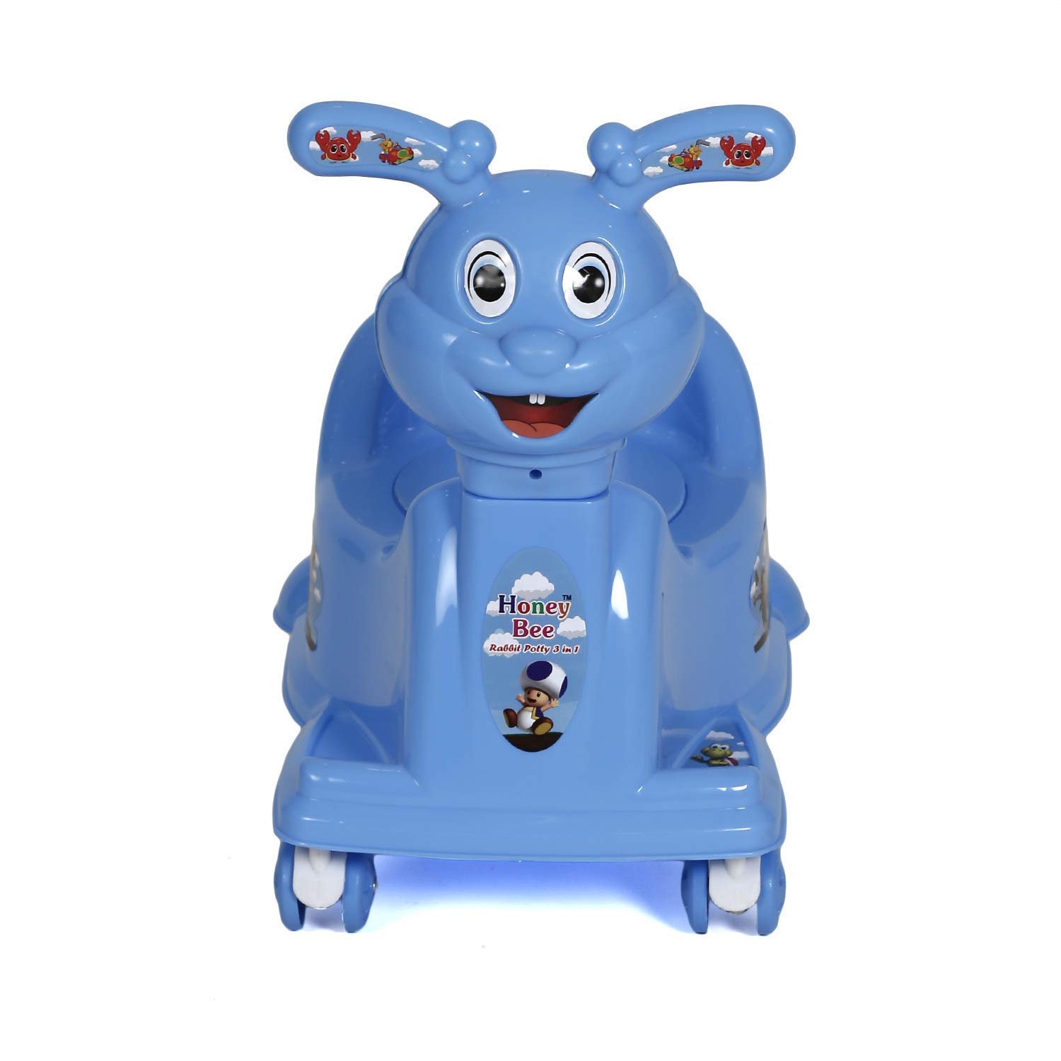 Goyal's Rabbit Style Baby Potty Seat Cum Rider with Wheel and Removable Bowl for Kids (Blue)-picture-20