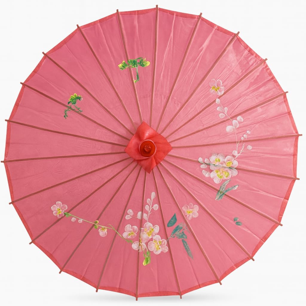 JapanBargain, Japanese Parasol Asian Chinese Nylon Umbrella Parasol for Photography Cosplay Costumes Wedding Party Home Decoration Kids Size, 22 inch