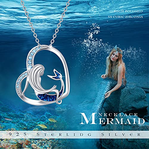 JFASHOP Collana a forma di sirena da donna in