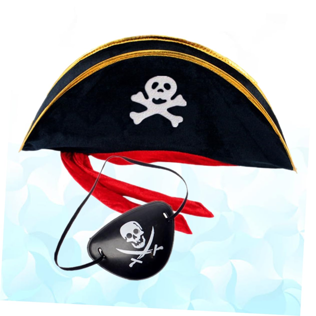 TOYANDONA 4 Sets Outfit-zubehör Piratenhut Augenklappen-set Für Cosplay-partys Und Events 2 Stück * 4