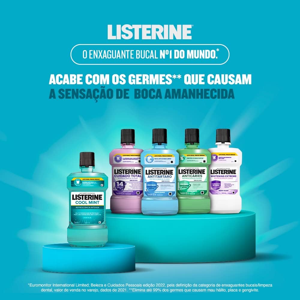 Listerine Cool Mint Enxaguante Bucal, 1L Novo Alerta 6 61355N6Keml. Ac Sl1000