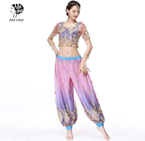 Miniatura 4 de MISI CHAO Pantalones harén para disfraz de Bollywood para mujer