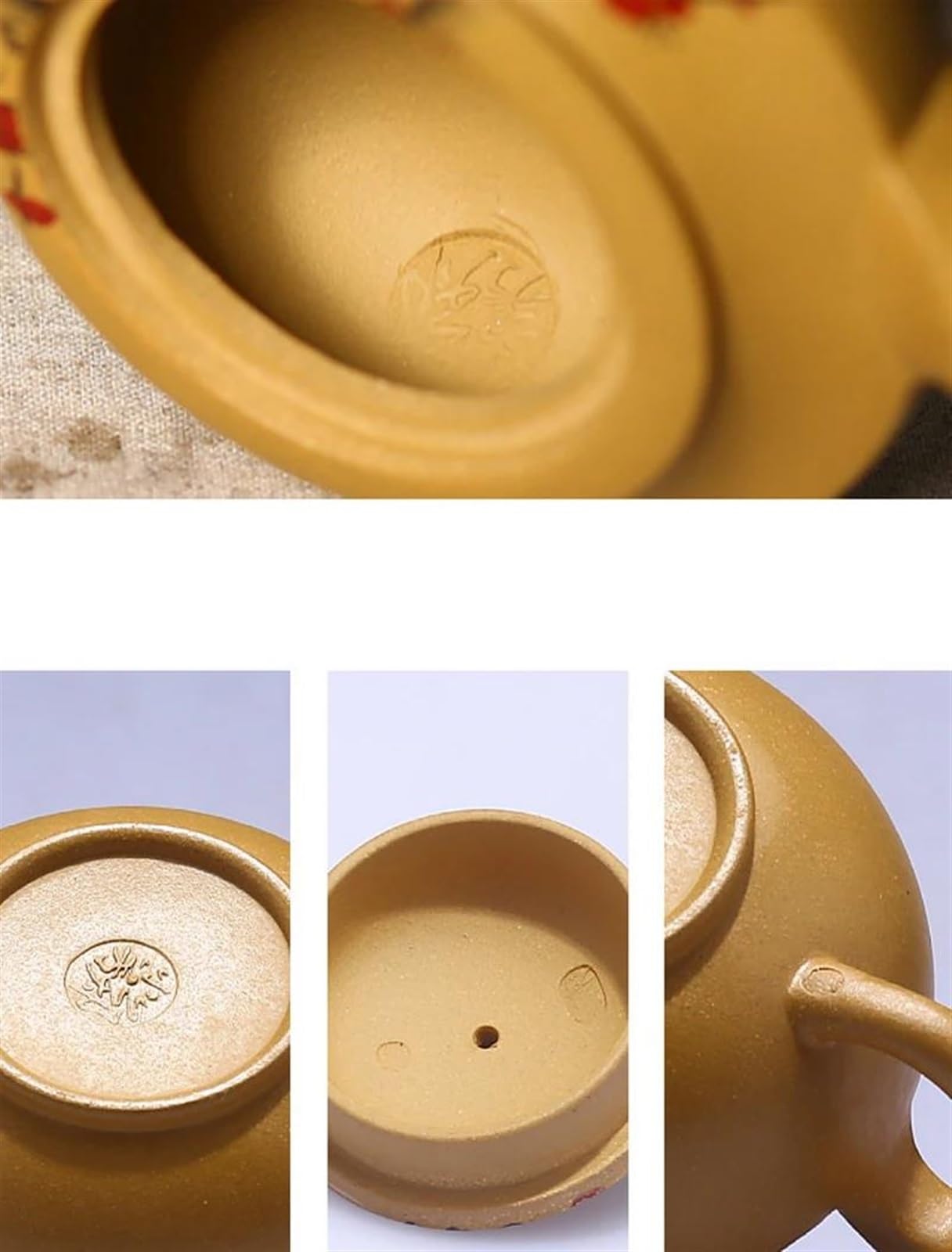 Teiera, set da tè da viaggio, set da tè pomeridiano da 230 ml, 1 teiera Kongfu, teiera Zisha, segmento di fango piatto Xishi, teiera con motivo a fiori di prugna, set da tè cinese con foro a sfera d