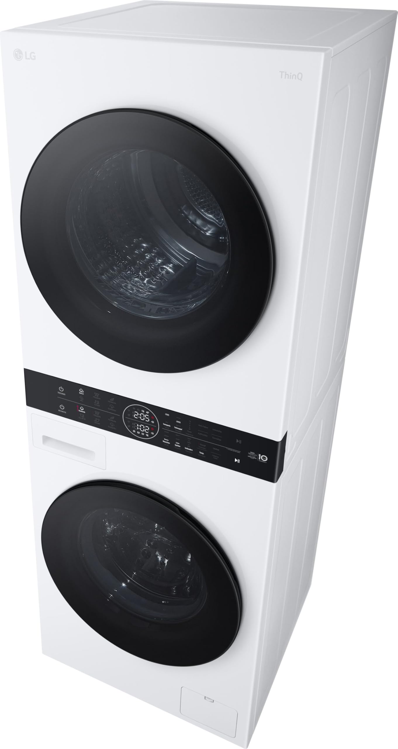 LG WT1210WWF WashTower, Waschmaschine (12 kg, EEK A-10%) und Trockner (10 kg, EEK C) mit One-Touch-Display, TurboWash 360°, AI DD, Dual Inverter Wärmepumpe, Weiß