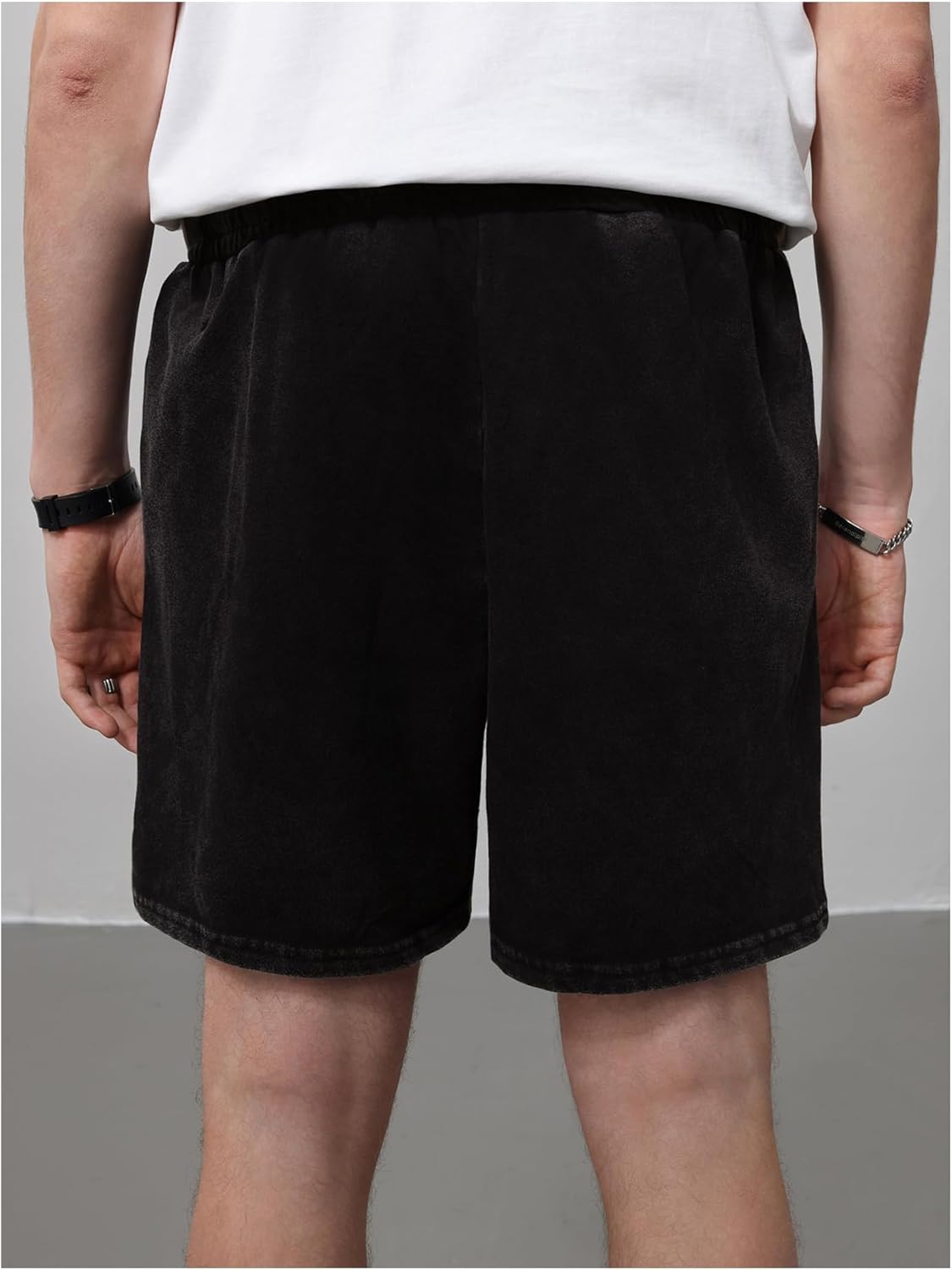 GORGLITTER Men's Graphic Shorts Y2k Vintage Straight Leg Streetwear Denim Shorts - Image 2