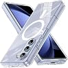 Coverzone Samsung Galaxy Z Fold 5 İle Uyumlu Kılıf Şeffaf, Wireless Magsafe ile uyumlu Silikon Kapak Samsung Galaxy Z Fold 5 ile uyumlu Kılıf, Şeffaf