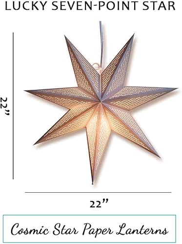 Miniatura 8 de Increíbles faroles de papel de primera, estilo estrella para decorar