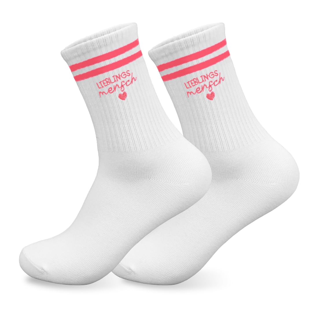 HUKUMA Lieblingsmensch Geschenk Socken,Beste Freundin Geschenke Geburtstag,Geschenkideen für Freundin Partner Frauen, Valentinstag Muttertag Socken,Tennissocken mit Herz Hinten