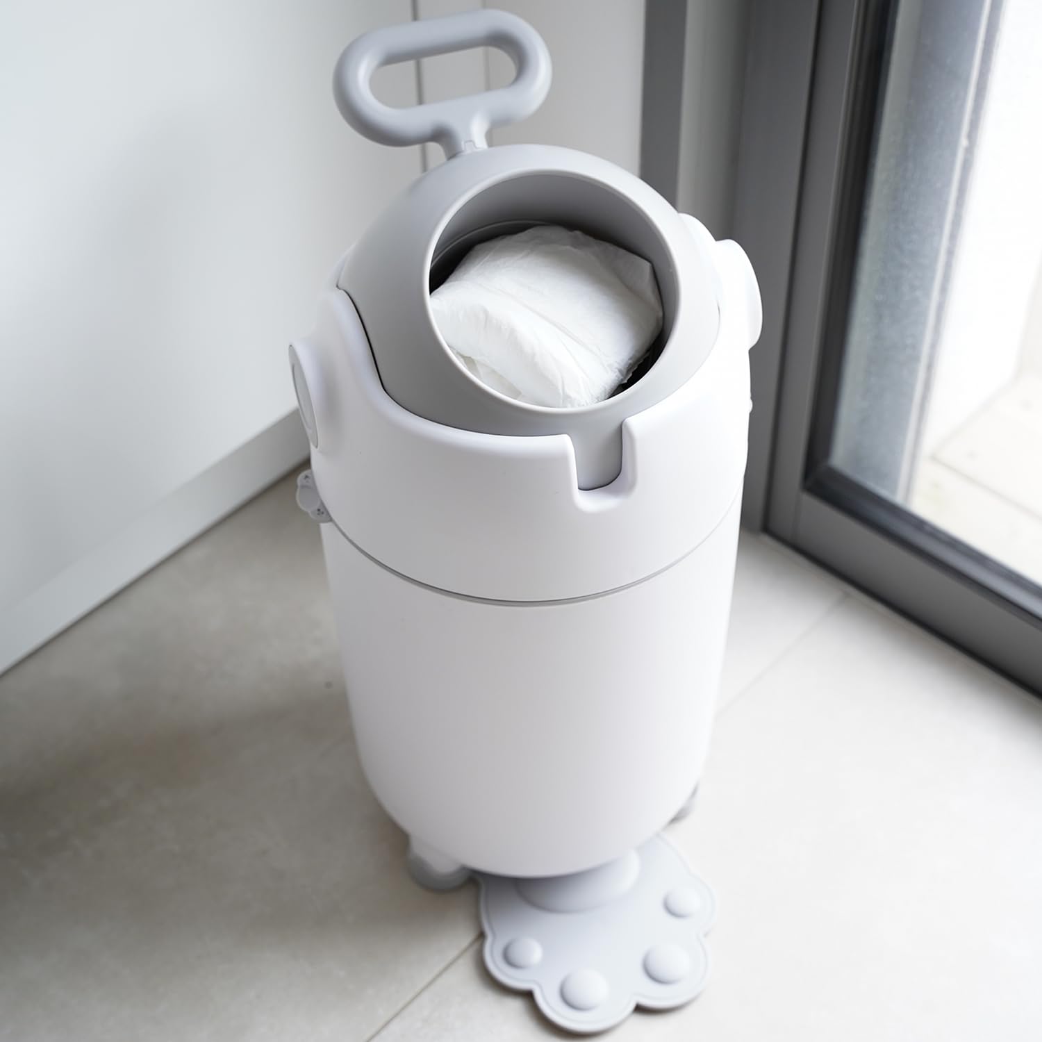 THERMOBABY - Poubelle à couches sans recharge - Compatible Avec Sacs Poubelle Standards 20 litres - Anti-odeurs - Peut contenir jusqu'à 15 couches