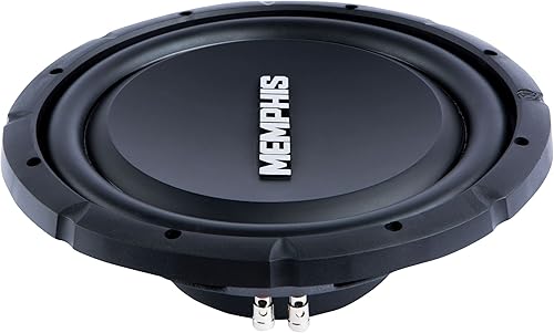 Memphis Audio SRXS1240 Subwoofer de montaje superficial individual de referencia de calle de 12 pulgadas de 4 ohmios - 250 wRMS