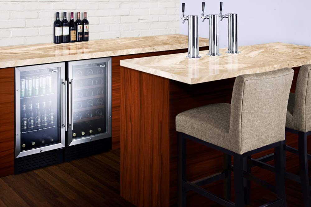 Summit Scr1841bcssada Undercounter Beverage Refrigeration, Glass/Stainless-Steel on Fridge.com - View 5