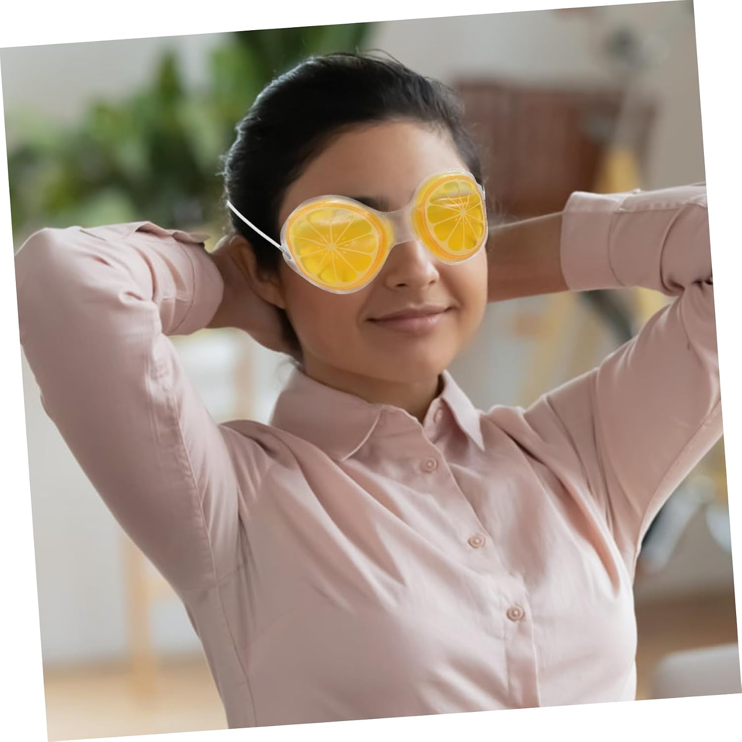 4Pcs PVC Cooling Eye Mask Set for Kids Reusable Gel Eye Patches Light Blocking Feature Comfortable Summer Covers for Fatigue Relief and Care
