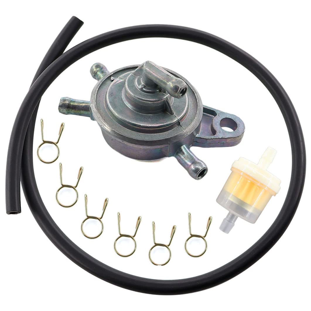 Fuel Tap 4 Connections with Fuel Hose for Pegasus Corona SKY R50X TGB Akros Bullett 50 Vacuum Pressure