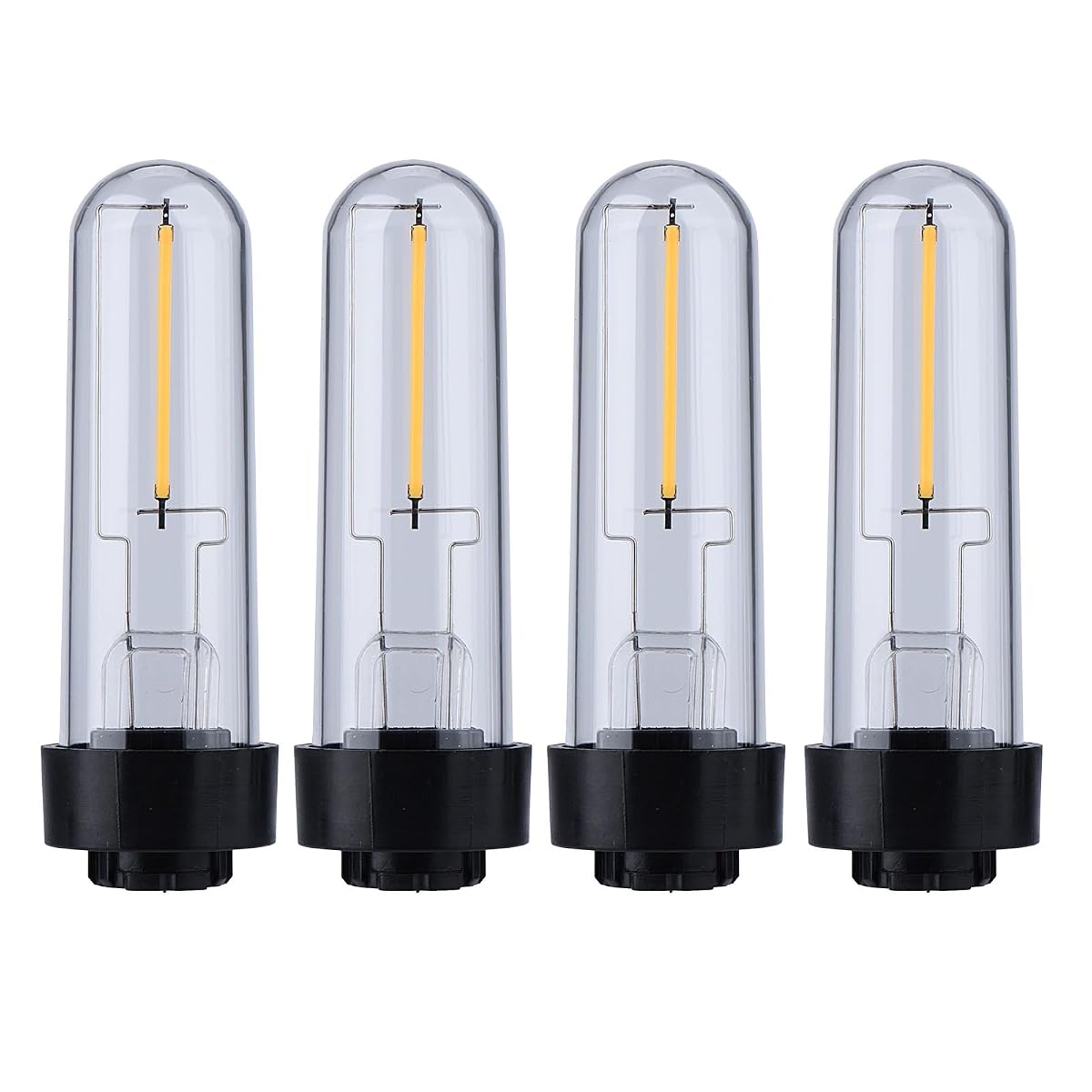 YONGJIA Solar Garden Light Replacement Bulb, LED, 0.5W Warm White, Pack of 4
