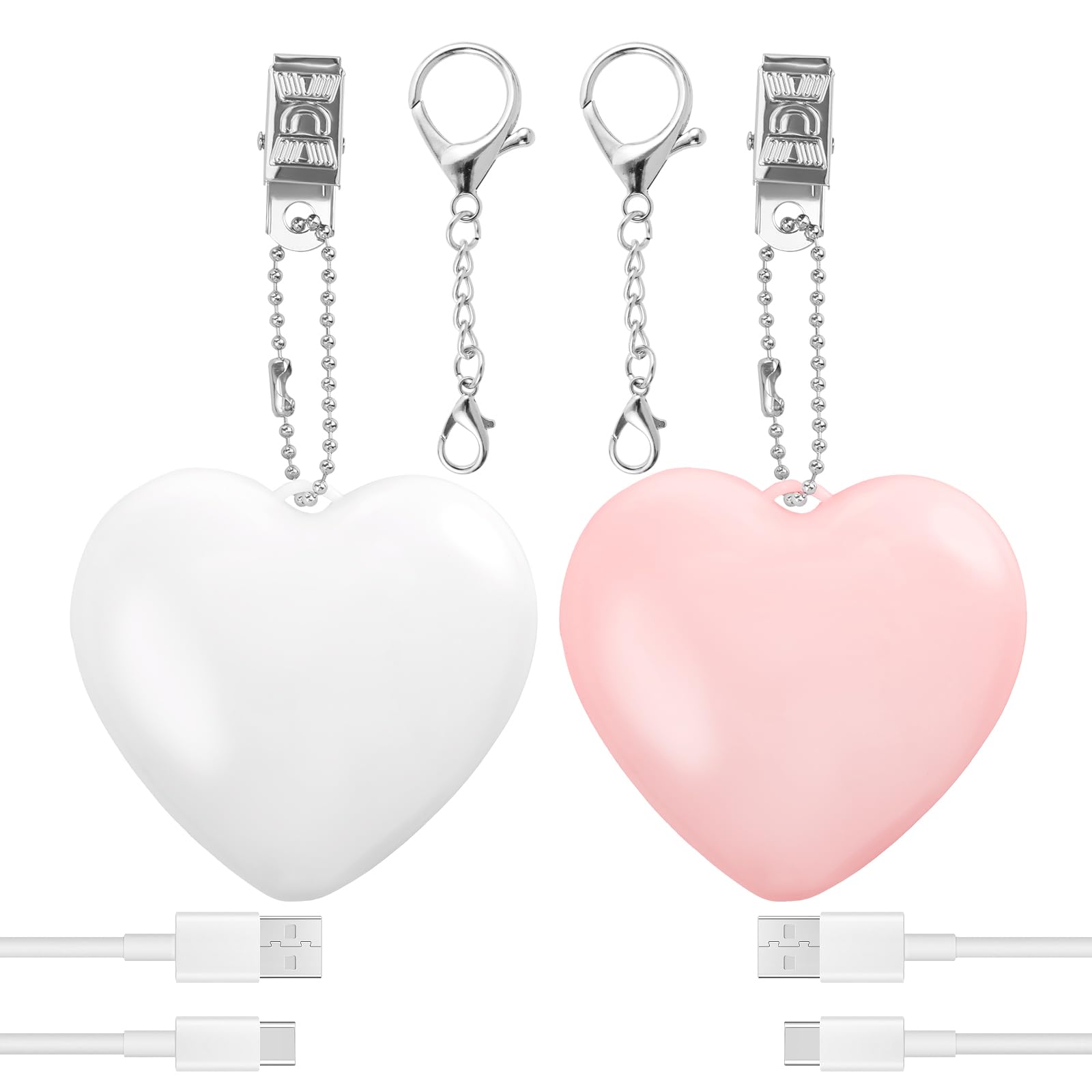 2 Pcs Purse Glow Heart Light - Automatic Sensor Purses Lamp Portable Touch Activated Handbag Night Light Heart