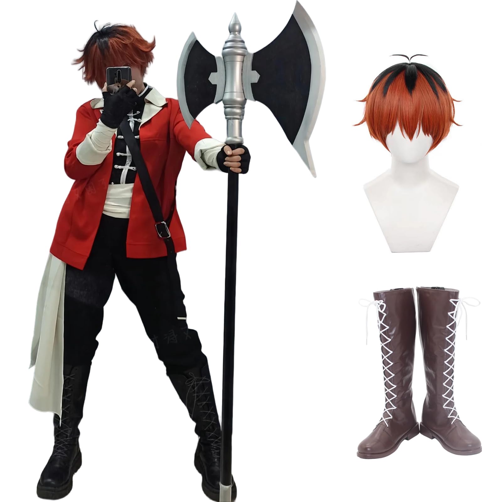 葬送のフリーレン　シュタルクコスプレセット Amazon.co.jp: [Acosdary] シュタルク コスプレ衣装 ウィッグ