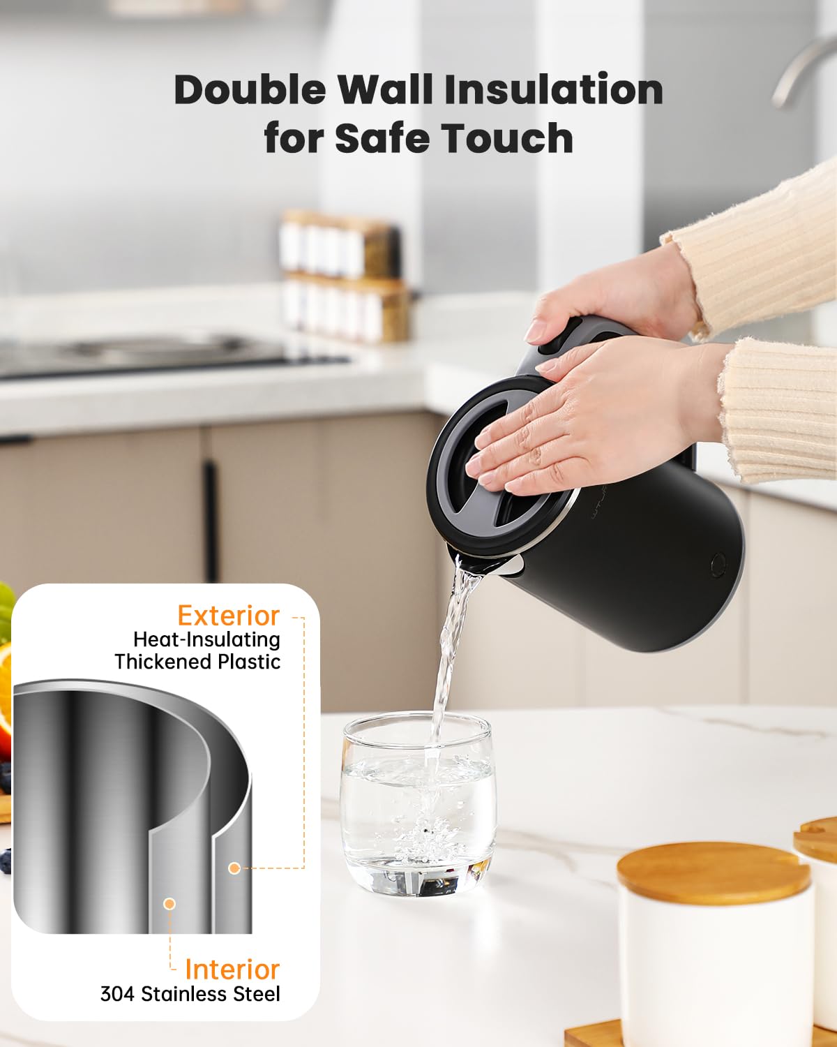 Portable Electric Kettle - Travel & Home Use -2
