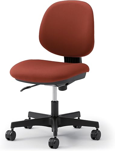 () Okamura 8RC11A-F5B7 RC-1 Office Chair, Simple Assembly, Work from Home, No Armrests, Terracotta