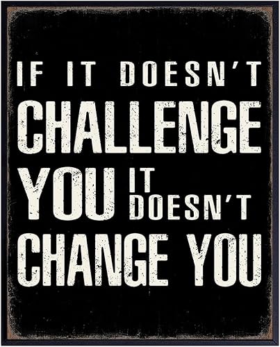 YELLOWBIRD ART & DESIGN Motivational Wall Art & Decor - Gym Wall Decor - Inspirational Quotes Wall Art - Black Motivation Inspiration Positive