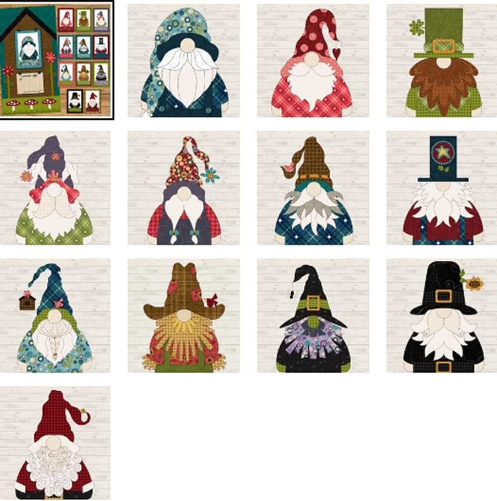 Gnome for The Holidays Calendar Quilt Pattern