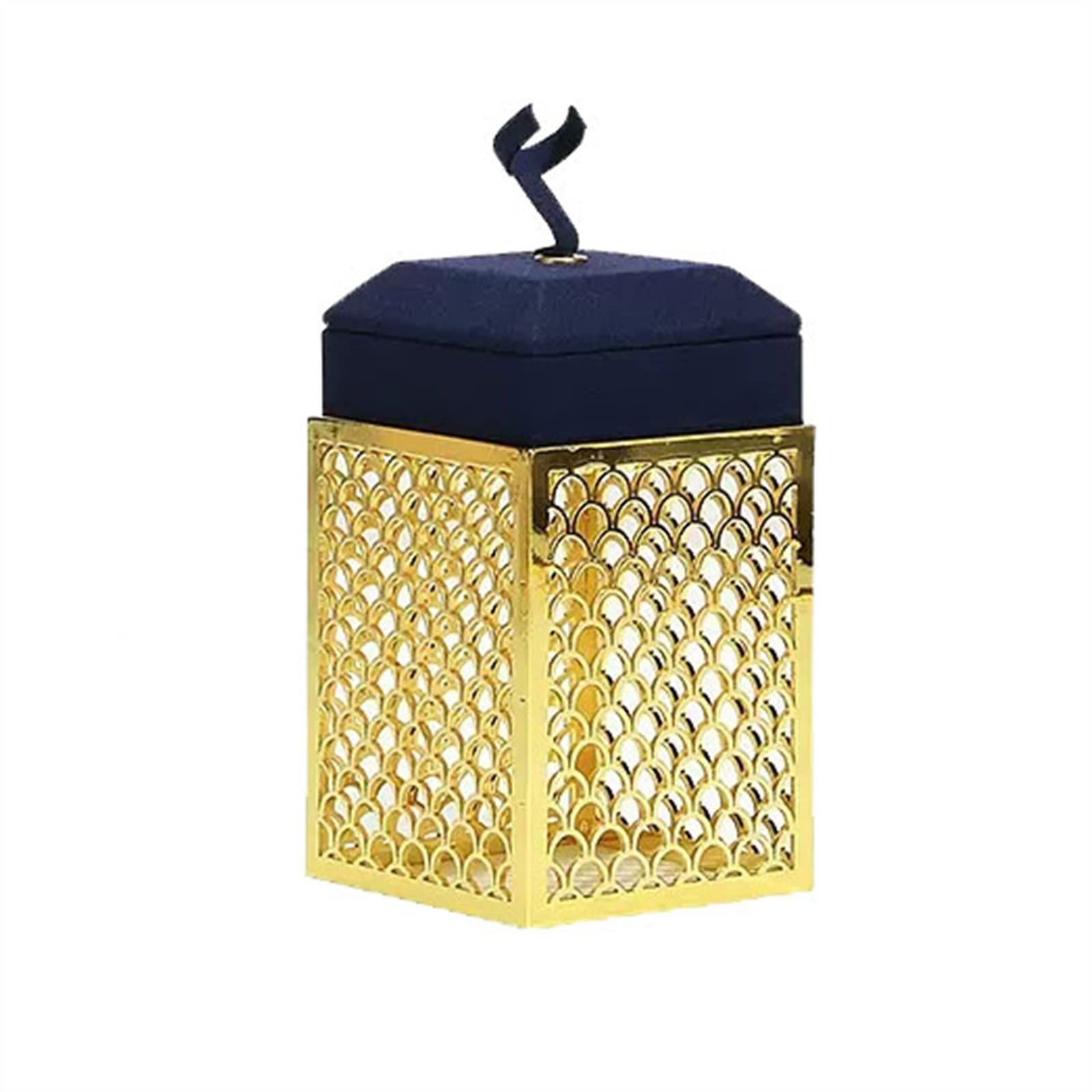 LNNSHX Schmuck-Organizer-Ständer, blau, Schmuck-Ring-Ständer, Halter, Display, Schmuck-Organizer, Halskette, Schmuck, Büste, Anhänger, Ohrring, Armband, Halter für Frauen und Mädchen, goldene Basis,