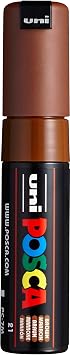 Posca Marker 7M in Brown, Posca Pens for Art Supplies, School Supplies, Rock Art, Fabric Paint, Fabric Markers, Paint Pen, Art Markers, Posca Paint Markers