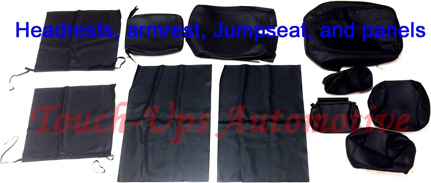 Katzkin Black Leather Seat Covers for 2010 2011 2012 2013 Chevrolet Silverado Crew Cab LT