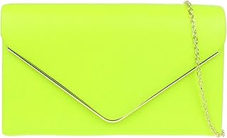 Girly Handbags Metallic Frame Clutch Bag