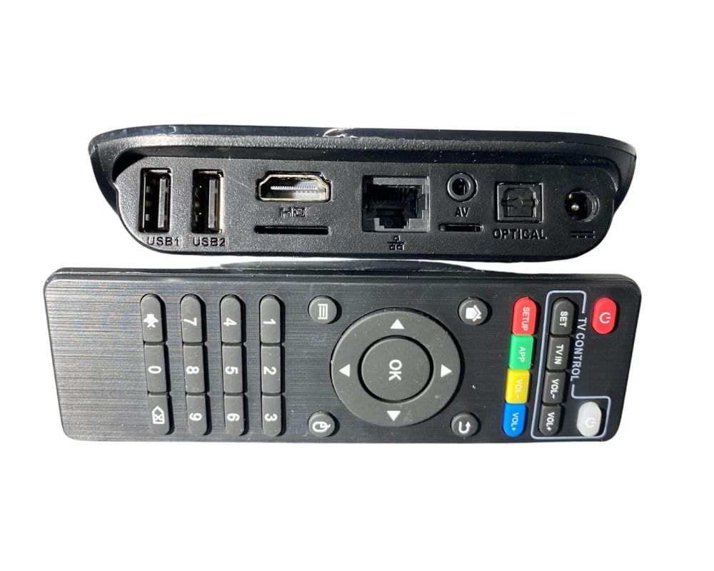 TV Smart Box Android 12.0 Q Plus 8K WiFi Media Player 3D Quad Core 8 Gb Ram 64 Gb Rom con Telecomando