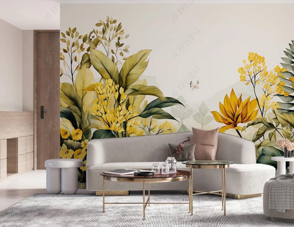Papier Peint Intissé Salon Poster Géant Mural Fleurs Paysages 200x140