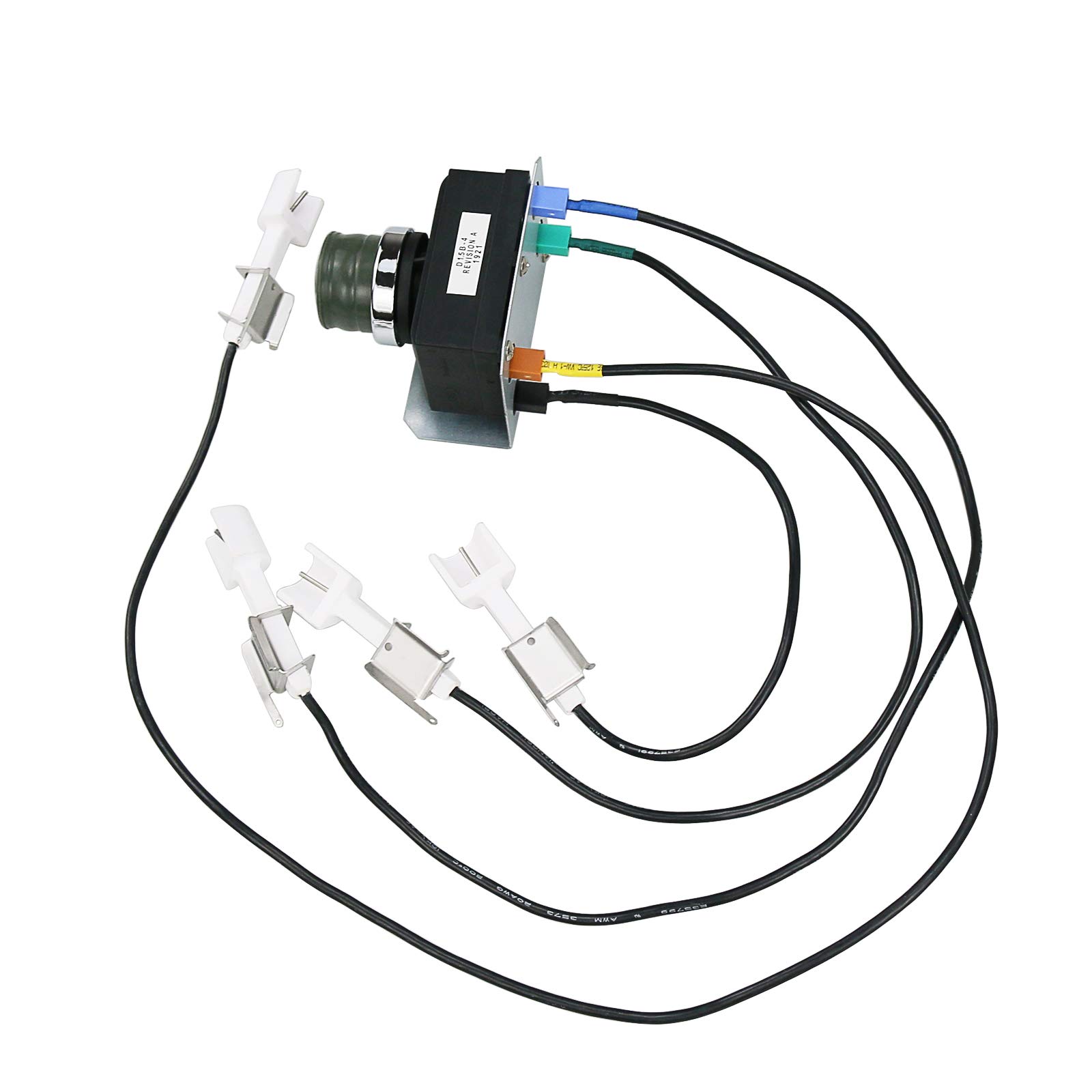 GFTIME 7629 Kit di accensione per Weber Genesis 330 Modello 65946, 2011 e più recente (Pannello di Controllo Montato frontalmente), Kit di accensione elettrodi per griglia a Gas Weber Genesis 300