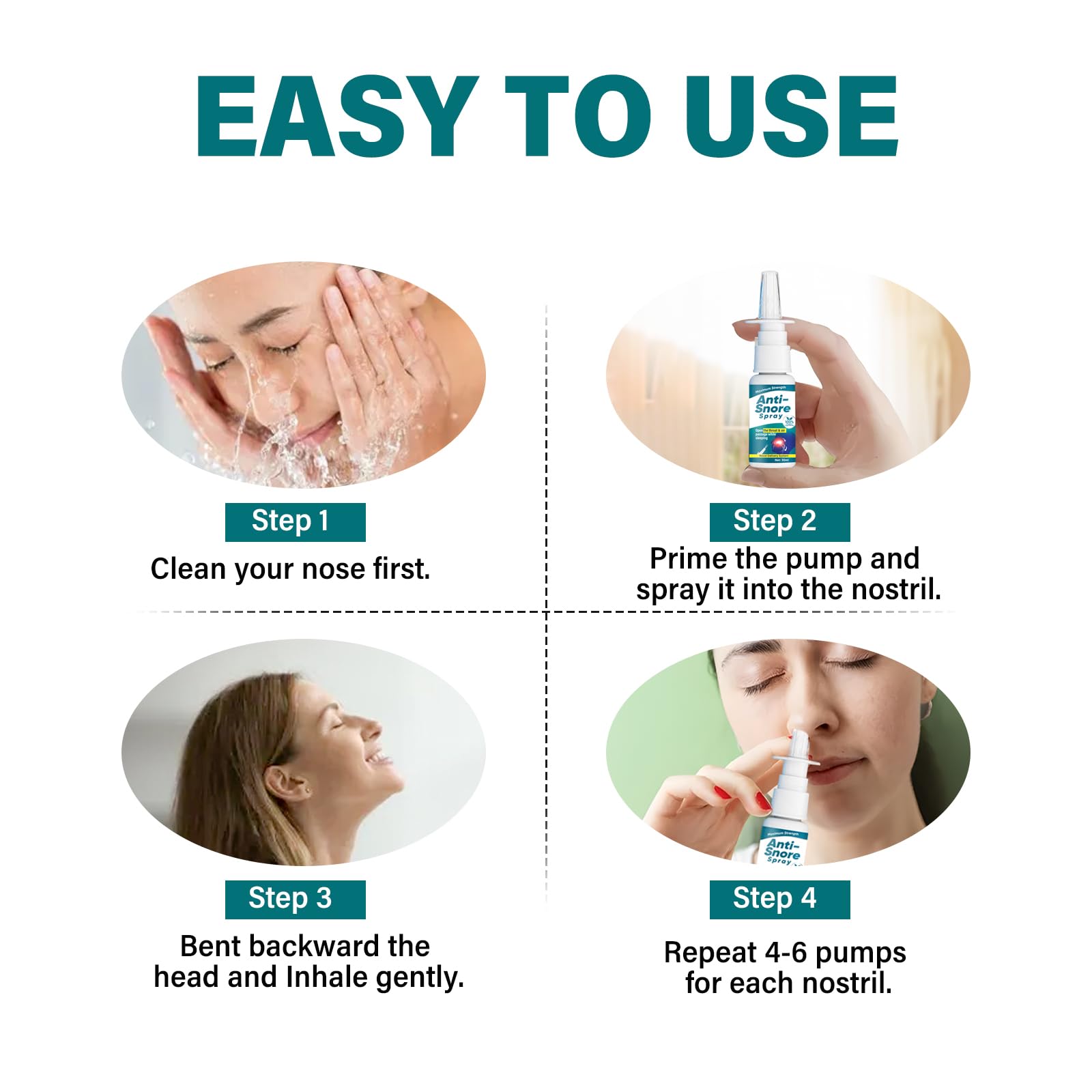 Anti Snoring Spray 30ml, Gentle Plant-Based Formula — Amazon image 7