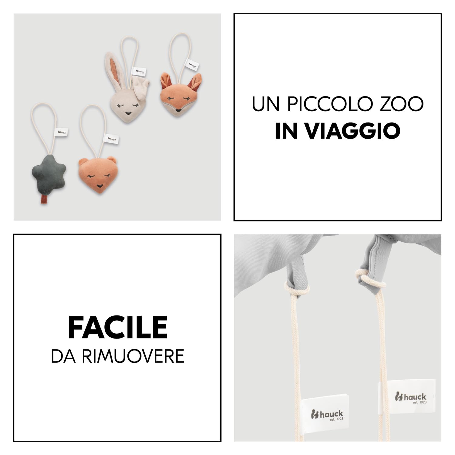 hauck Arco Giochi Neonato Per Lettino Da Viaggio con Base di Appoggio Fino a 60 cm - Giostrina Culla Neonato Per Attività Motoria con Sonaglio - Ideale a Casa e Fuori - Da 0 Mesi, Pieghevole - Foresta