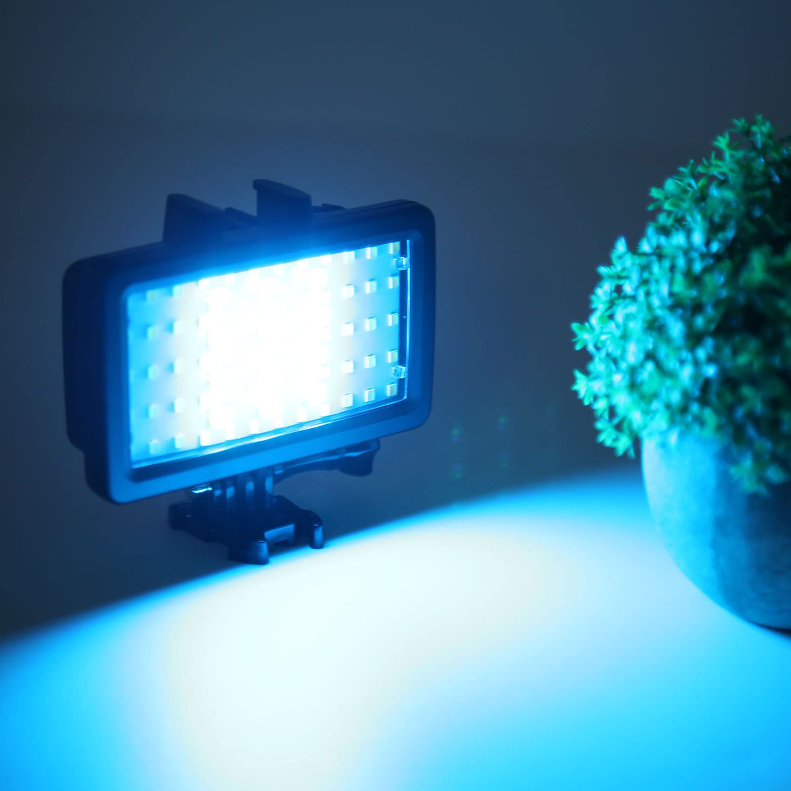 Luce subacquea, luce immersione ricaricabile, video LED subacquea dimmerabile con 8 modalità di illuminazione per la fotocamera d'azione
