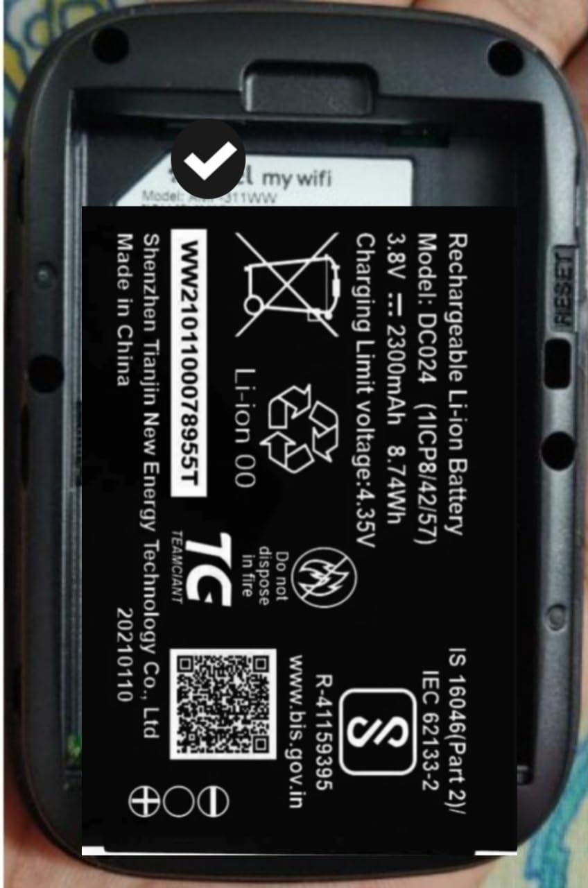 AEV Compatible Original DC024/H12348 Battery for Airtel My WiFi AMF-311WW Wireless Data Card 4G Hotspot-K_2300mAh (B0DDHSX2J9) Amazon Price History, Amazon Price Tracker