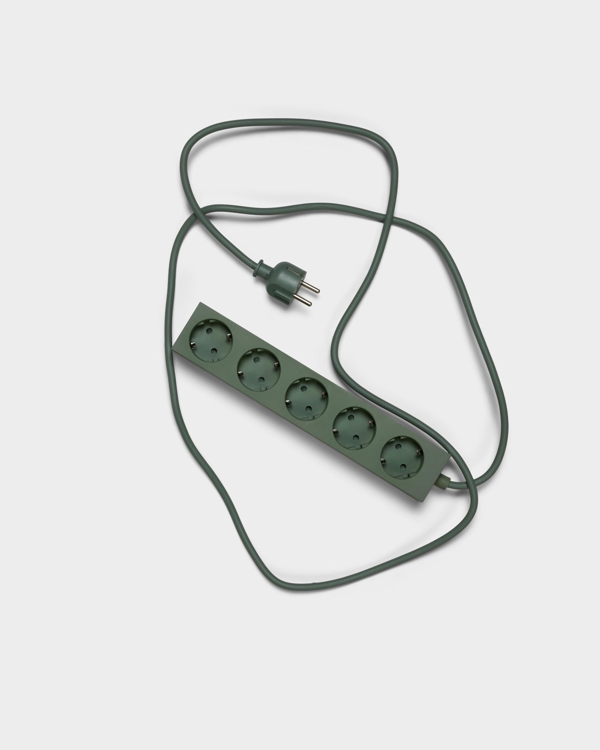 Pedestal Power Bar Multiprise de 2 m avec base magnétique, prise pratique et élégante avec 5 prises magnétiques, 5 voies Power Strip prise 5 voies