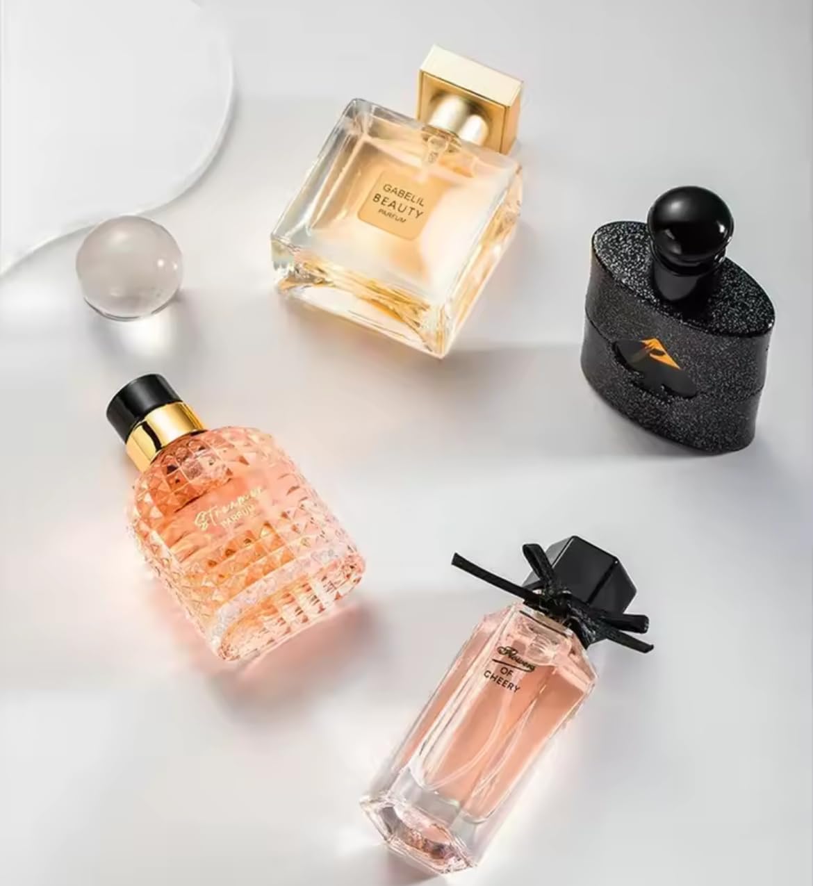 Confezione regalo 4 profumi da donna – 105 ml – Fragranza floreale, fruttata ed elegante, lunga tenuta, idea regalo di lusso per compleanno, Natale o San Valentino