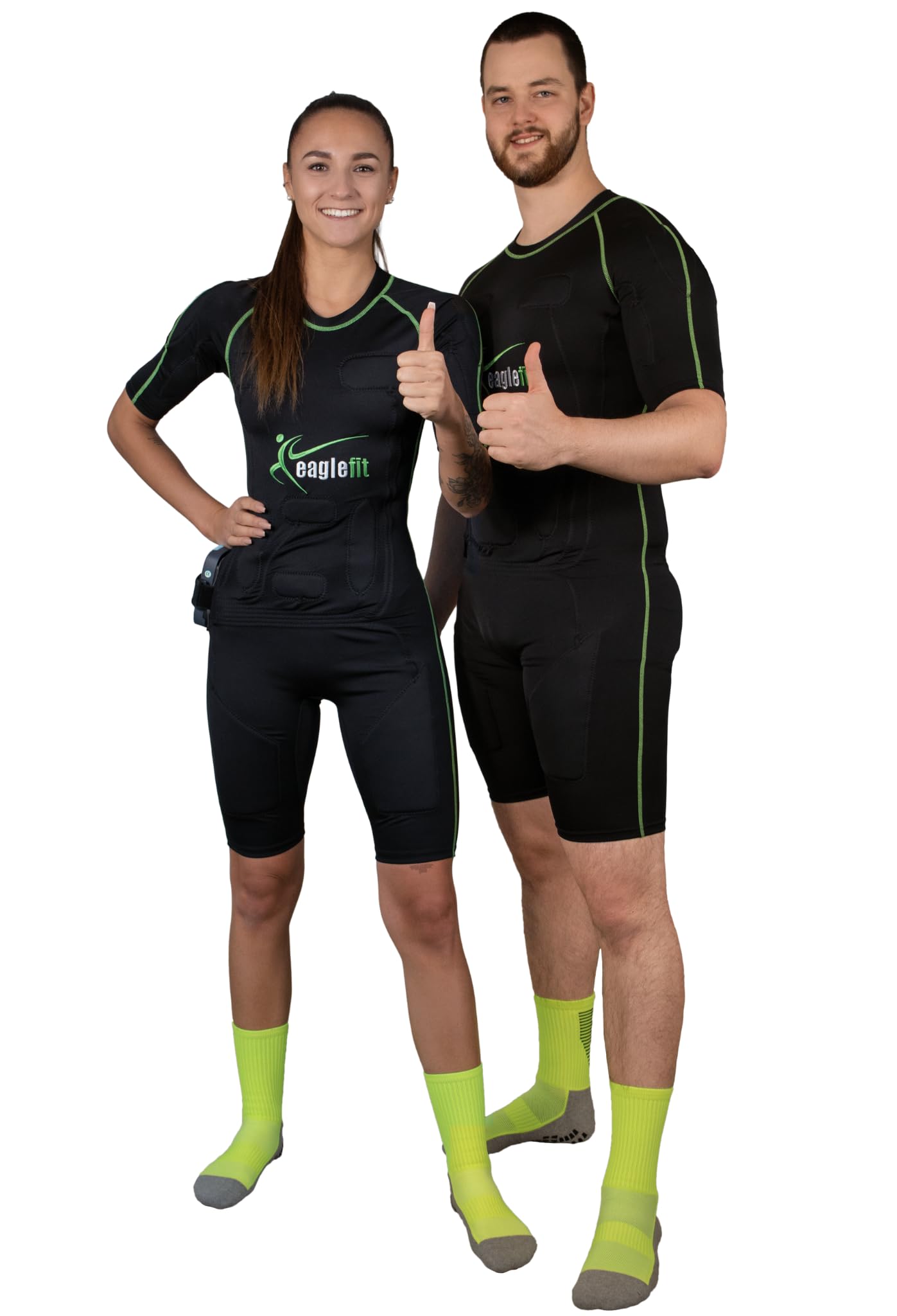 eaglefit - PRO EMS Tuta completa con 24 elettrodi per uomo e donna (wireless) - EMS Training per la casa - Attrezzatura per il fitness tutto il corpo per la costruzione muscolare e la resistenza -