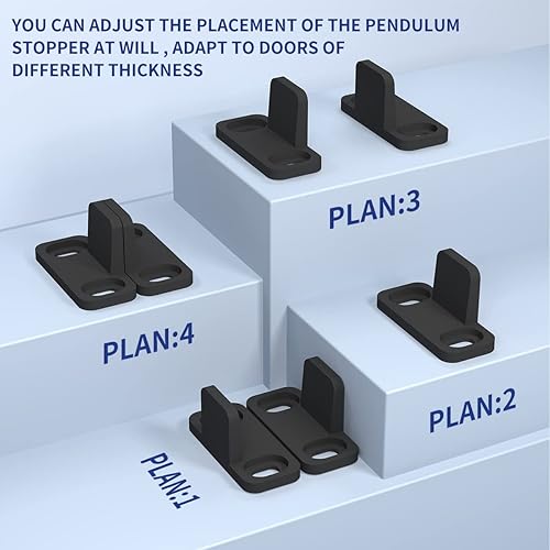 Miniatura 4 de Guía de suelo para puerta corrediza de granero, guía en T de aluminio, guías inferiores montadas en el suelo, herrajes para puerta de granero