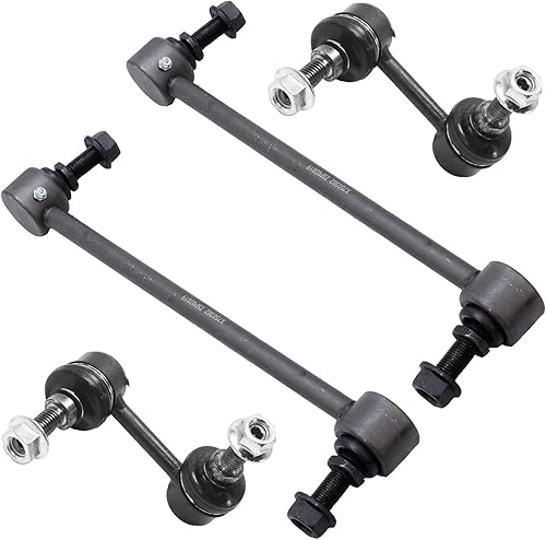 Miniatura 43 de Detroit Axle - 4 barras estabilizadoras para Jeep Grand Cherokee Commander 2005-2010 2006 2007 2008 2009 de repuesto delantero y trasero