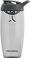 Vista 20 de Promixx Pursuit - Botella mezcladora de proteínas (32 onzas) – Mezclador silencioso sin bola, tapa a prueba de fugas, BPA/BPS y ECOZEN sin ftalatos