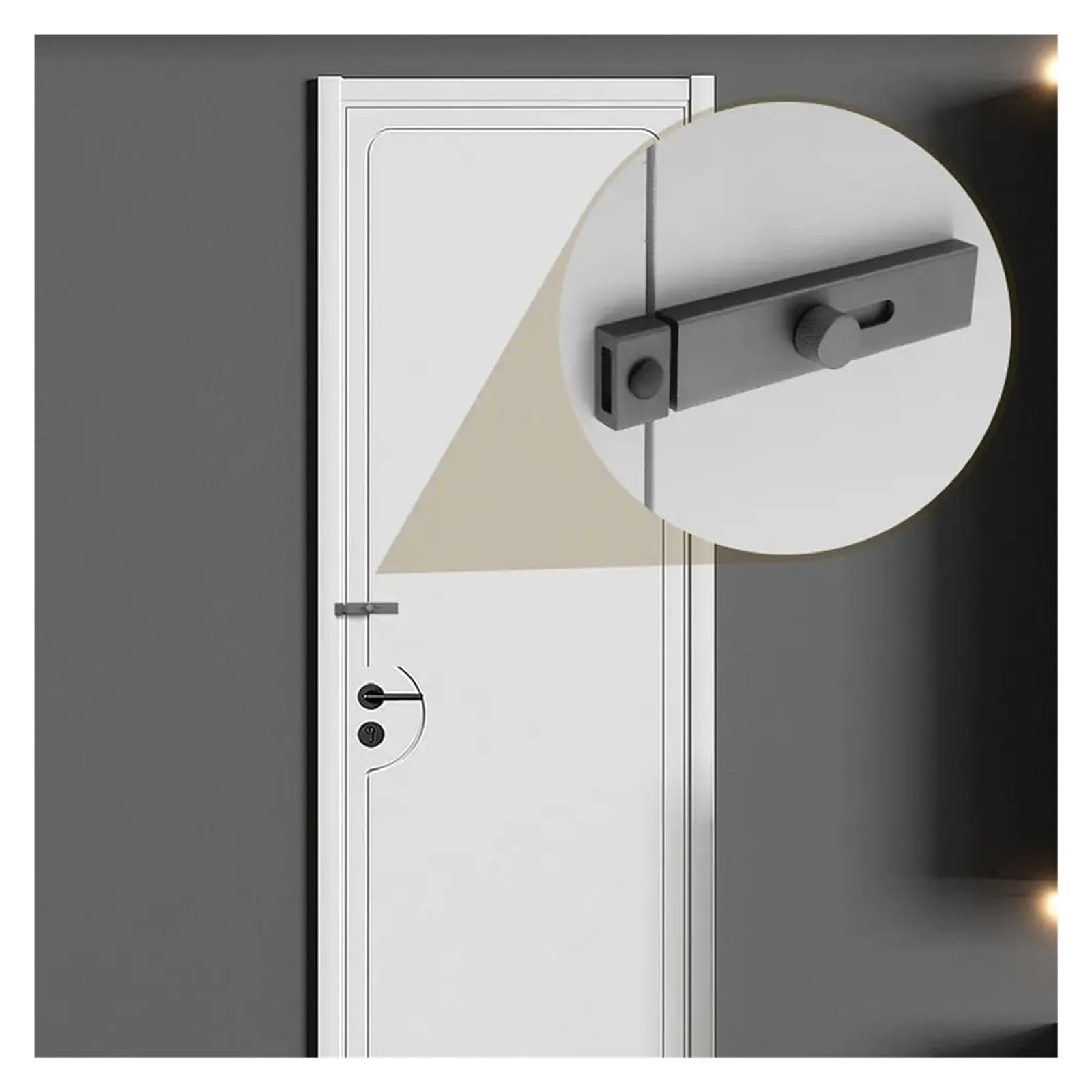 Klamra do drzwi ze stopu aluminium Hasp Zabezpieczenie przed kradzieżą Zatrzask okna Osprzęt zamka stodoły(B3,4inch)