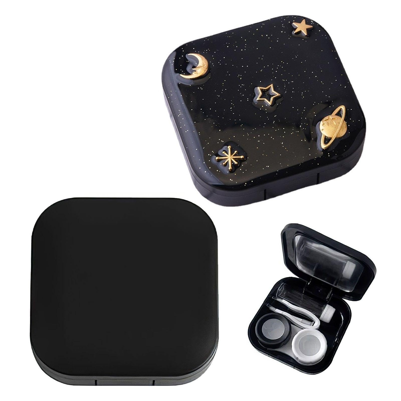 Cajas de Almacenamiento de Lentes de Contacto Cosméticas Portátiles para Viaje