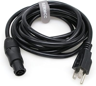 SZRMCC Neutrik Power Cable for Aputure LS 1200d Pro/ LS600d Pro/ 300x / 300d ii/Nova P300c / 600d/ 600x Pro LED Light 16A 250V (5m)