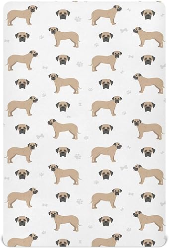 Miniatura 9 de Sábanas de cuna para niños y niñas, diseño de perro Bernedoodle, transpirable, para colchón de cuna, suaves y transpirables, 39 x 27 x 5 pulgadas