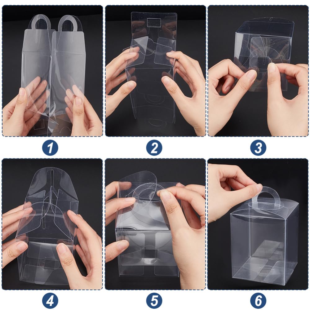 Clear Plastic Gift Boxes 20PCS Clear PVC Box Packaging Boxes Wedding - View #7