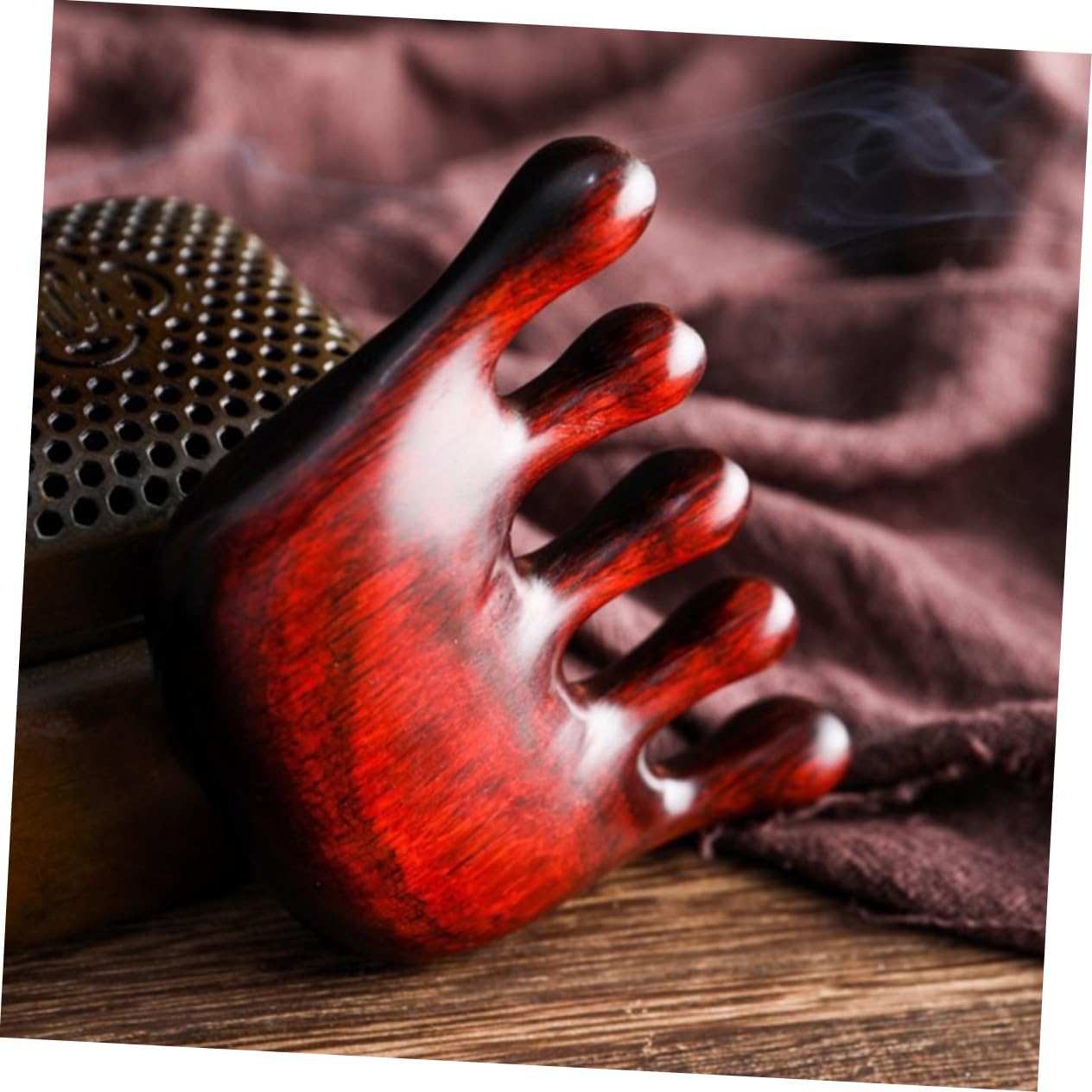 3pezzi Pettine Massaggiatore Legno Per Capelluto Strumento Manuale Per Rilassamento e Del Massaggio Antistress Per Testa e Corpo Design Ergonomico e Portatile
