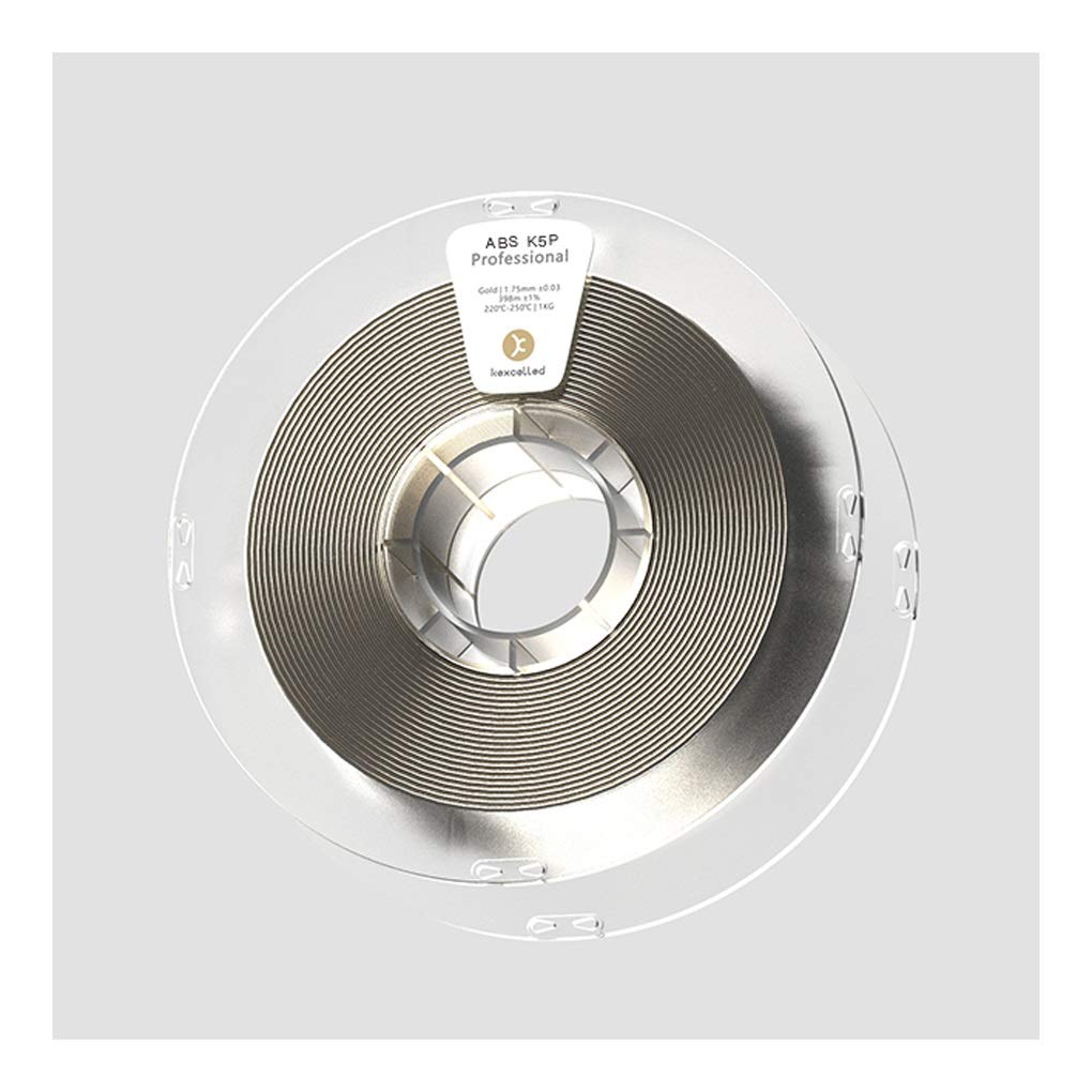 Hello Filament z nadrukiem 3D ABS, 1,75 mm gładka metalowa tekstura 1 kg, odpowiedni do większości drukarek 3D (kolor: szampańskie złoto)