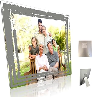 Custom HD Metal Print. Design your own personalized prints using your photos, art, images, and optional text. Many design templates available. (Color Grunge Frame Horizontal, 8L" x 10W")