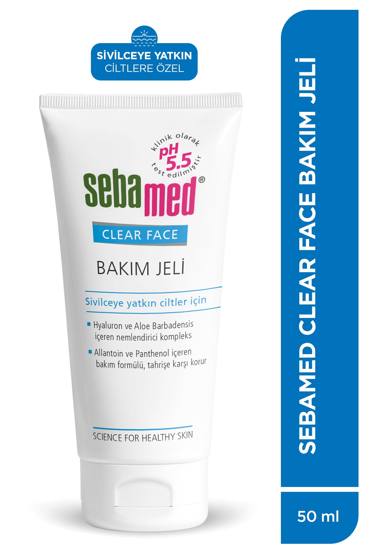 Sebamed Sivilceye Yatkın Ciltler için Etkili Hyalüronik Asit İçerikli Nemlendirici Etkili Bakım Jeli 50 ml